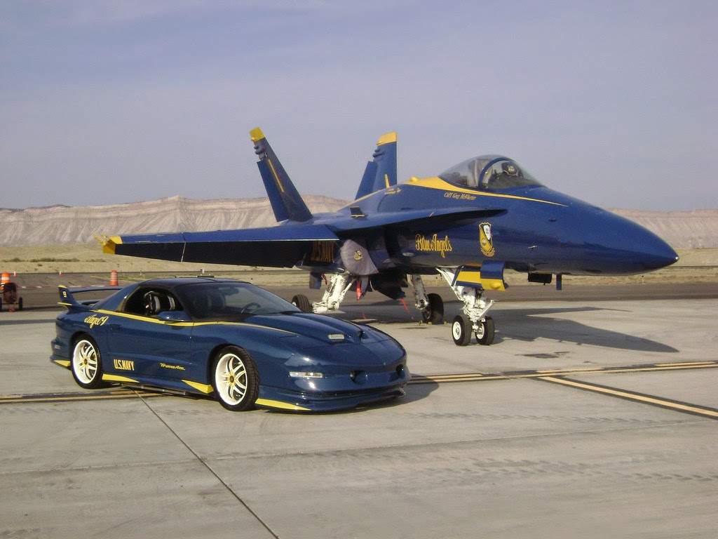 Blue Angel #9 car - U.S. Navy Blue Angels return to Vero Beach Air Show