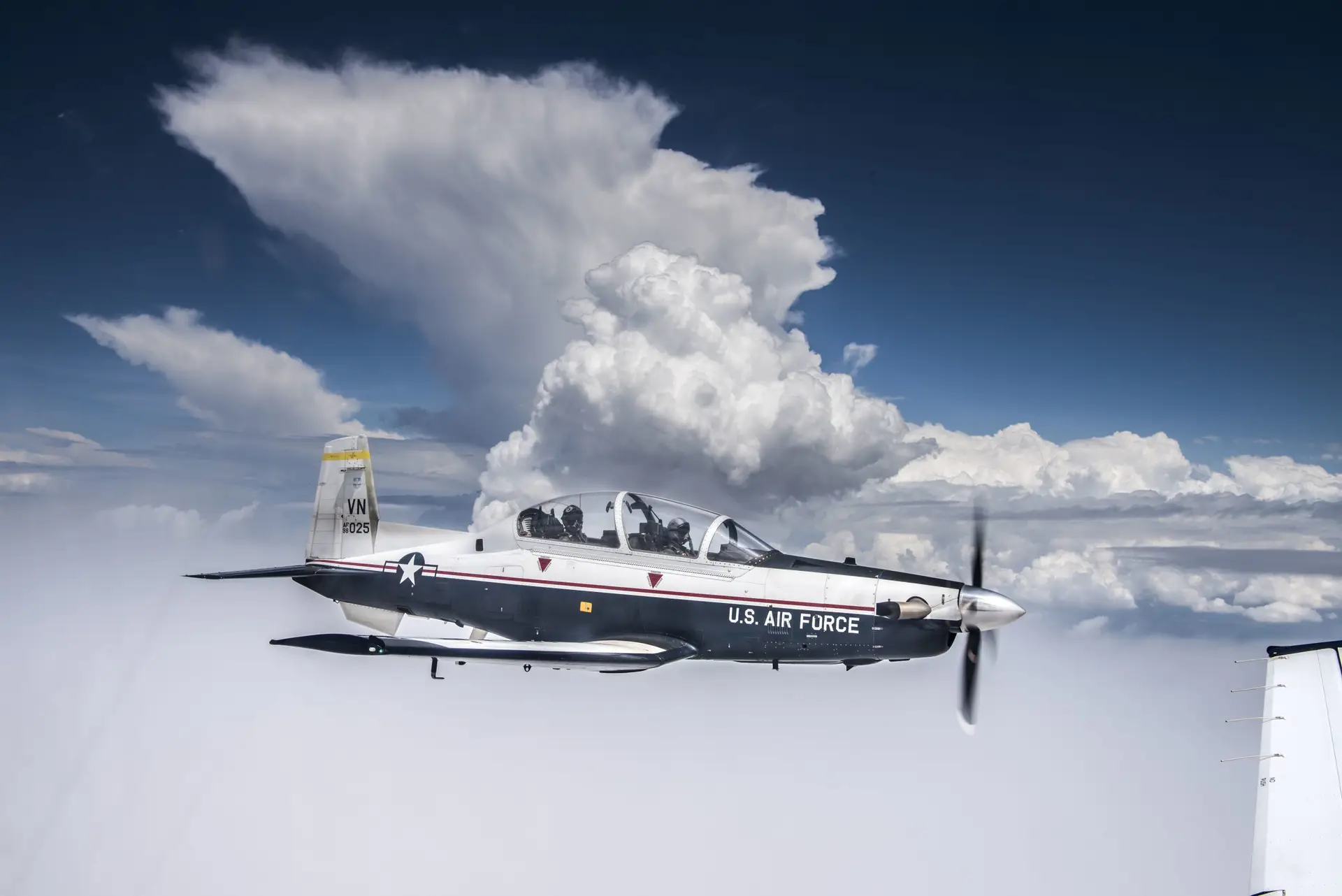 T-6A Texan II flies over Oklahoma